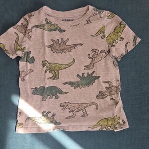 Old Navy Kids Dinosaur Tee - Gray and Green